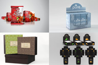 design premium product packaging, box, pouch, or label in 24 hours