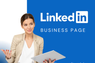 create your linkedin business page and social media content