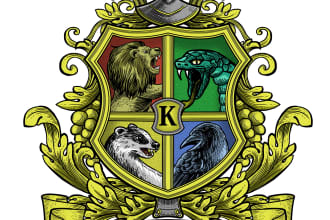 design  royal coat of arms,  heraldic family crest logo