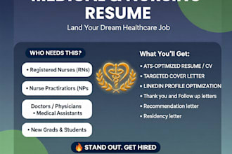 write ats medical resume, registered nurse CV healthcare resume writing