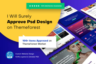 surely approve psd design on themeforest