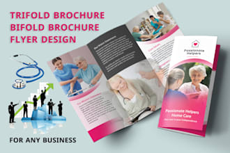 do professional healthcare, home care, medical or any business brochure