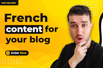write french content for your blog