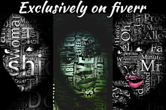 design portrait word art for you