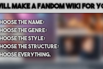 create a fandom wiki for you