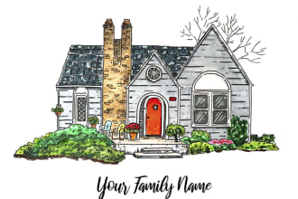 sketch your house or building