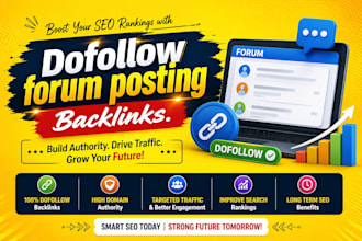 manually create dofollow forum posting backlinks