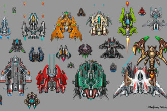 draw cool spaceships for your game or space project