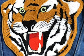 do chenille embroidery digitizing into dst,pes,hus,cnd,vp3