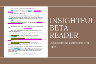 be your insightful beta reader