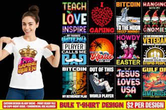 do bulk t shirt design for pod, teespring printful or amazon