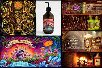 make amazing graphics for you drink label or packaging