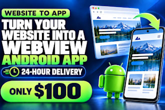 convert website to android app in 24 hours