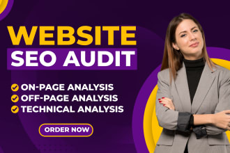 perform a website SEO audit, website review, fix bugs, redirect and issues