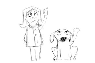 make 2d cartoon images line art