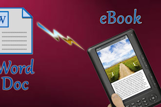 format your book for ebook publishing