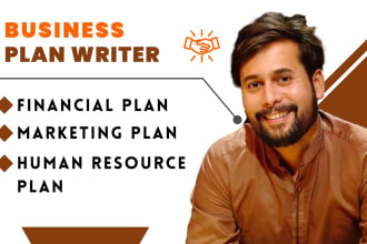 be your business plans writer for start up business