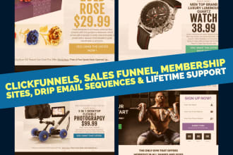 design premium funnels in clickfunnels wix kartra gohighlevel and squarespace