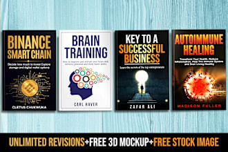 do an attractive book cover design for ebook and kdp cover book cover for print