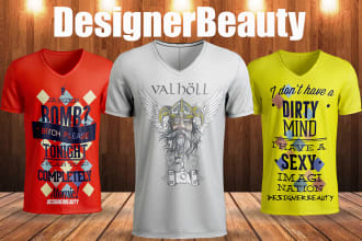 draw custom t shirt design for merchandise
