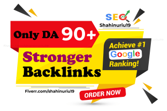 build da 90 plus stronger backlinks white hat seo link building