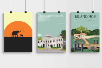 create professional minimalist poster design or artwork