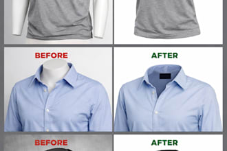 create ghost mannequin or invisible mannequin product images professionally