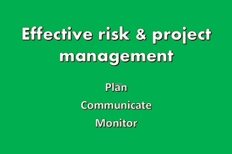 research your business project management and risk assessment proposal