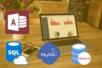 create database applications in access, mysql, sql, oracle