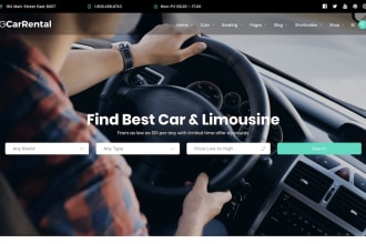 make car rental wordpress website with online booking