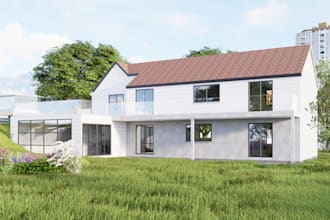 do architectural 3d model and render exterior, interior, 3d floor plan