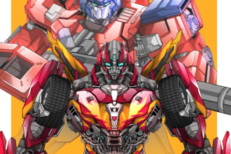 draw gundam, transformer, robot, armor, mecha