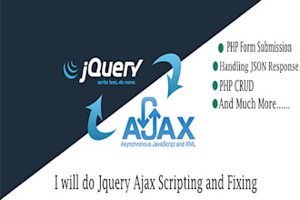 do jquery,ajax scripting and fixing