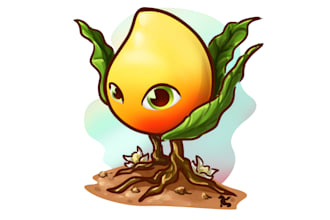create cute simple characters for you