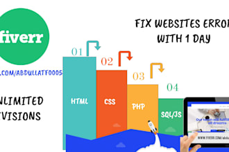develop php website, fix php bugs,html error, and mysql error