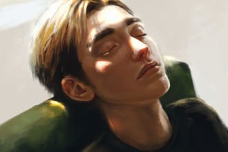 do digital painting, erotic arts for you