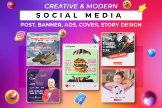 do social media kit, facebook cover, and instagram post