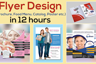 design best looking digital and print ready flyer within 12 hours