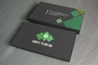 do professional design business card with two concepts