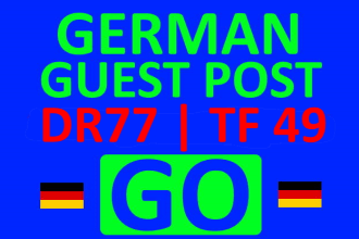 guest post backlink on german high performance seo website