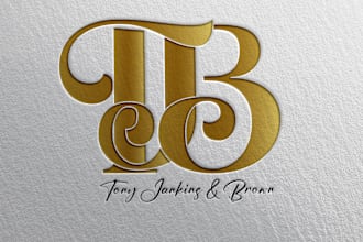 design unique modern initial letter monogram brand logo