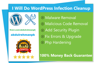 recover hacked wordpress website, remove malware, security