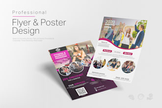 do modern flyer and poster design
