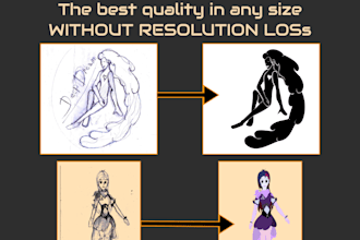 vectorize a image, photo or sketch