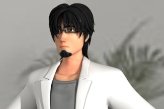 create 3d character models for you