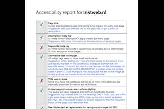 test your website for usability, accessibility and responsiveness
