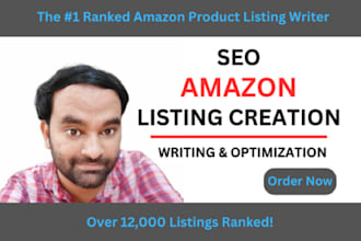 write SEO amazon listing and product description