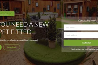 design landing page,  sales page, lead generation pages