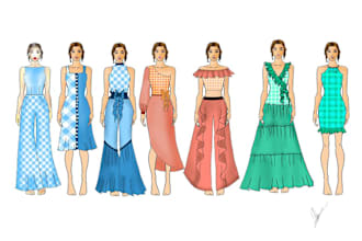 design your fashion illustration collection