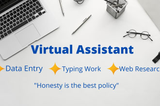 do accurate data entry, copy paste and web research work